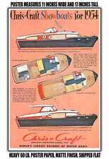 11x17 POSTER - 1954 Chris Craft Showboards for 1954