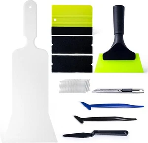 Window Tint Tool Car Vinyl Wrap Tools Application Kit Rubber Bulldozer Squeegee - Picture 1 of 13