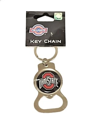 Ohio State University OSU Stainless Steel Bottle Opener Key Chain NCAA NIP - Image 1 of 4