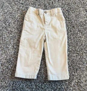 Ralph Lauren Basic Sand Colored Flat-Front Chino Pants Boy's Size 12M - Picture 1 of 9