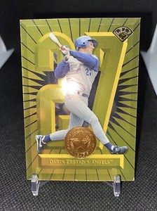 1997 Leaf Donruss Darin Erstad 22KT #25 /2500 Rare (Corner Ding)