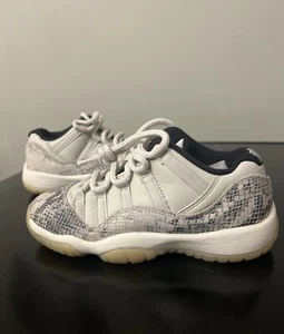 4Y-Jordan 11 Retro Low Snake Light Bone (GS) - Picture 1 of 8