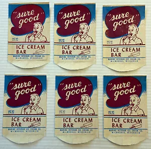 Vintage 50er Jahre unbenutzt sicher gut Eis Bar Verpackung Marine Veteran Eis - Bild 1 von 3