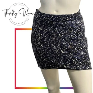 Urban Outfitters Sparkle & Fade Size M Blue Geometric Elastic Waist Mini Skirt - Picture 1 of 7