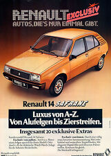Renault-14-Safrane-1978-Reklame-Werbung-automobile print ad-Automóvil Publicidad