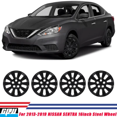 For 2013-2019 Nissan Sentra For 2011-2017 Nissan Leaf 16" Hubcap 4 Wheel Covers - Изображение 1 из 4
