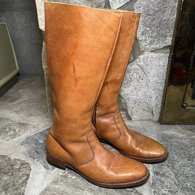 Vintage FRYE Leather  Boots Tall- Sz 10.5 D  The Stitching Horse 2856 - Изображение 1 из 4