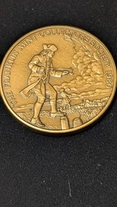 Moneda Ben Franklin 1980 Te Franklin Mint Collectors Society - Imagen 1 de 5