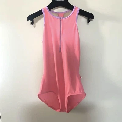 Regata Yumiko collant rosa tamanho M roupa de dança balé feminina Japão usada - Imagem 1 de 4