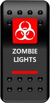 Moose On/Off Rocker Switch - Zombie Lights - Red ATV/UTV ZMB-PWR-R 2106-0451 - Image 1 of 3