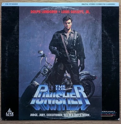 The Punisher 1989 Laserdisc Dolph Lundgren Marvel Comics Universe Louis Gossett - Image 1 of 2