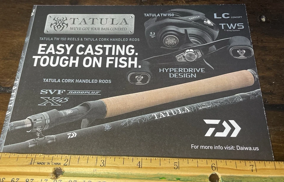 Combo de varilla de publicidad Daiwa Tatula anuncio #5821 Foto 1 de 1