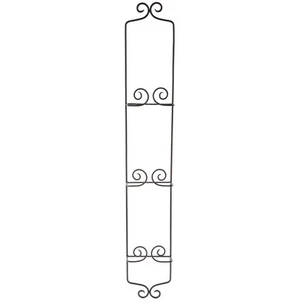 Bard's Black Wrought Iron Wall Mountable Hanger, 39" x 6" x 2" (8.5"-10" Plates) - Picture 1 of 1