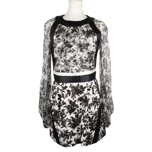 BALENCIAGA one piece White / black/White / black silk Women - Picture 1 of 9