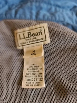 LL Bean Fishing Style Shirt Men's M Long Sleeve Blue Button Vented Pockets - Image 1 of 4