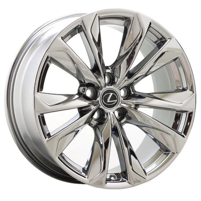20" Lexus LS500 LS500h Bright Chrome wheel rim Factory OEM single 74368 EXCHANGE - Image 1 of 4
