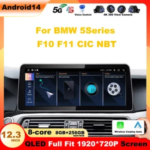Para BMW Serie 5 F10 F11 CIC NBT Reproductores de Video GPS NAVEGACIÓN 2024 Nuevo ID6 ID7 ID8 UI - Imagen 1 de 32
