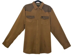 Howler Brothers Men's Park Ranger Snap Long Sleeve Shirt Size L/Large Brown - Picture 1 of 13