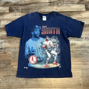 T-shirt double face vintage Pro Player 1996 Ozzie Smith L St. Louis Cardinals MLB - Foto 1 di 6