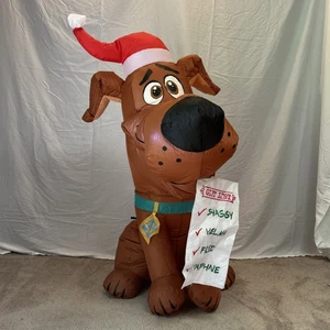Gemmy 3.5ft Tall Scoob w/ Gift List Christmas Inflatable Scooby Doo - Picture 1 of 8