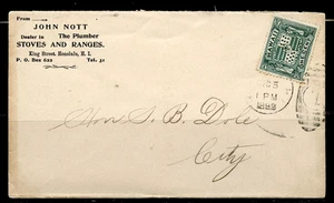 1899 HAWAII ADVERTISING COVER  MAILED to HON,S.B.DOLE ( PRESIDENT OF HAWAII ) - Picture 1 of 5
