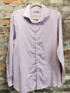 MK Michael Kors Dress Shirt Mens Sz L Purple Lilac Long Sleeve Button Up nj - Picture 1 of 3