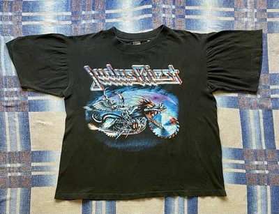 Camiseta De Colección Años 90 Judas Priest Single Stitch Pain Killer World Tour Euro Band Foto 1 de 4