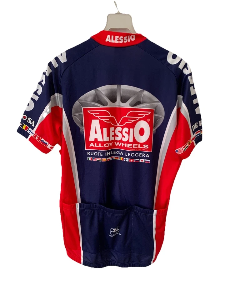 Camiseta deportiva de ciclismo Giordana Alessio llantas de aleación talla S Italia De Rosa Racing #66 Foto 1 de 4