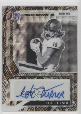 2022 Leaf Pro Set Metal Snakeskin Wave /5 Cole Turner #BW-CT1 Rookie Auto RC - Image 1 of 2