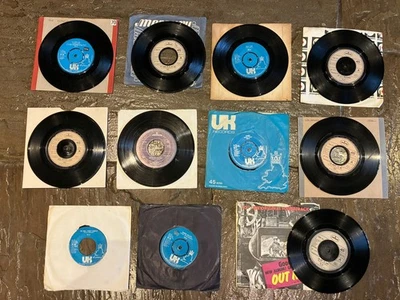 10CC vinyl job lot bundle x 11 7” vinyl singles VG+ - Image 1 of 4
