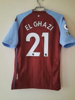 Футболка домашняя Aston Villa 2020 2021 каппа размер L Anwar El Ghazi - Изображение 1 из 4