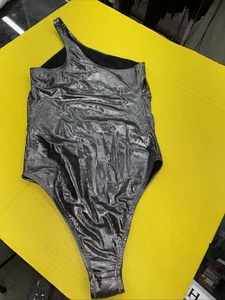 Traje de baño Kurt Geiger dorado brillante águila encanto de un hombro de una pieza talla pequeña - Imagen 1 de 5