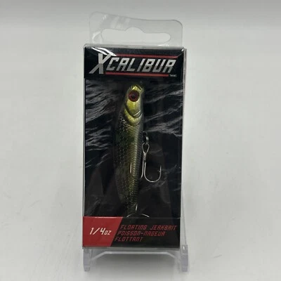 Xcalibur 1/4 унц. Плавающие рыболовные приманки воблеры пятнистый блеск сняты с производства - Изображение 1 из 4