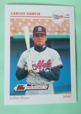 1991 Line Drive AAA #29 Carlos Garcia - Buffalo Bisons 