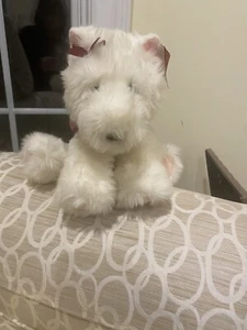 Victorias Secret Plush Dog Gund Westie White Terrier Puppy Lola 2001 w Coat - Picture 1 of 5