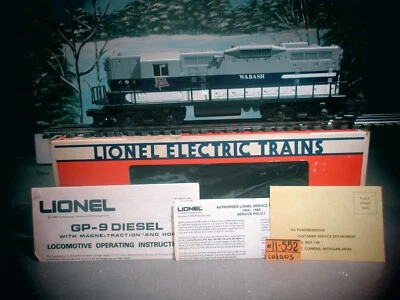 Lionel 6-8587 O Gauge Wabash GP9 Diesel Locomotive #484 O.B. TESTED. - Image 1 of 4