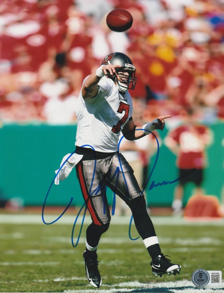 JEFF GARCIA TAMPA BAY BUCCANEERS BECKETT ACCIÓN AUTENTICADA FIRMADA 8x10 Foto 1 de 1