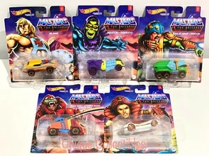 Hot Wheels Masters Of The Universe Characters Cars Complete set of 5 Brand New - Picture 1 of 10
