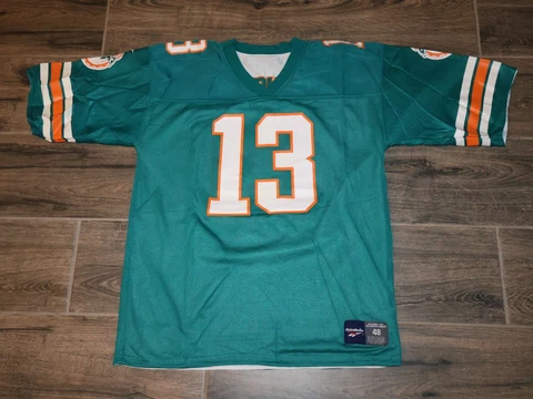 Dan Marino Miami Dolphins Reebok NFL Football Jersey Reversible Vintage 48 #13 Cover