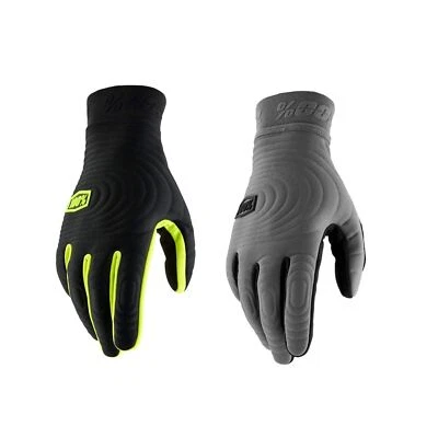 100% BRISKER XTREME Guantes Invierno MX MTB Guantes Clima Frío Térmico Negro Gris Foto 1 de 2