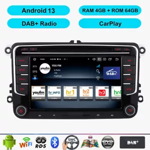Autoradio CarPlay für VW Golf Passat Polo Tiguan GPS Navi DAB+ Android 13 DVD BT - Bild 1 von 16