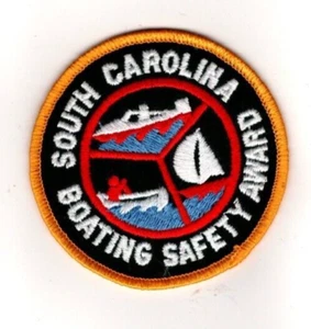 South Carolina Boating Safety Award, Vintage Patch - Picture 1 of 1