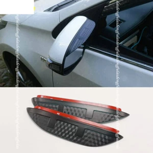 For Nissan Teana Altima 2013-2018 Carbon fiber Rearview Mirror Rain Eyebrow Trim - Picture 1 of 6