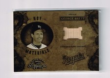 GEORGE BRETT 2003 TIMELESS TREASURES GAME USED BAT # 3/100 KC ROYALS HOF