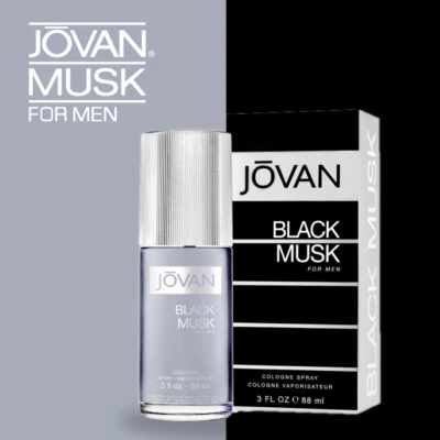 JOVAN COLONIA DE ALMIZCLE NEGRO PARA HOMBRE 3FL OZ NY JOVAN Foto 1 de 4