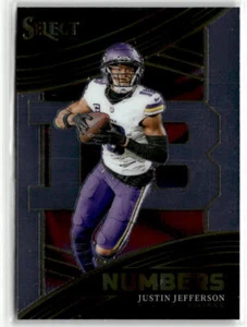 Justin Jefferson 2023 Panini Select #NMB-JJE Select Numbers - Imagen 1 de 2