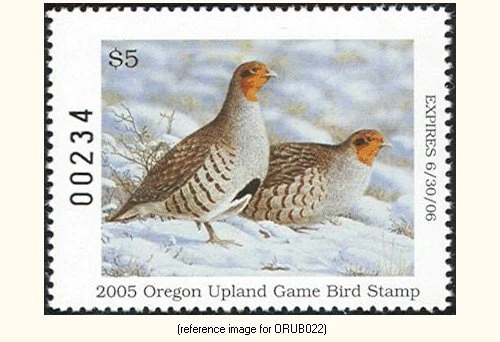 D2K Oregon Upland Bird 2005-6 $5 - Image 1 of 1