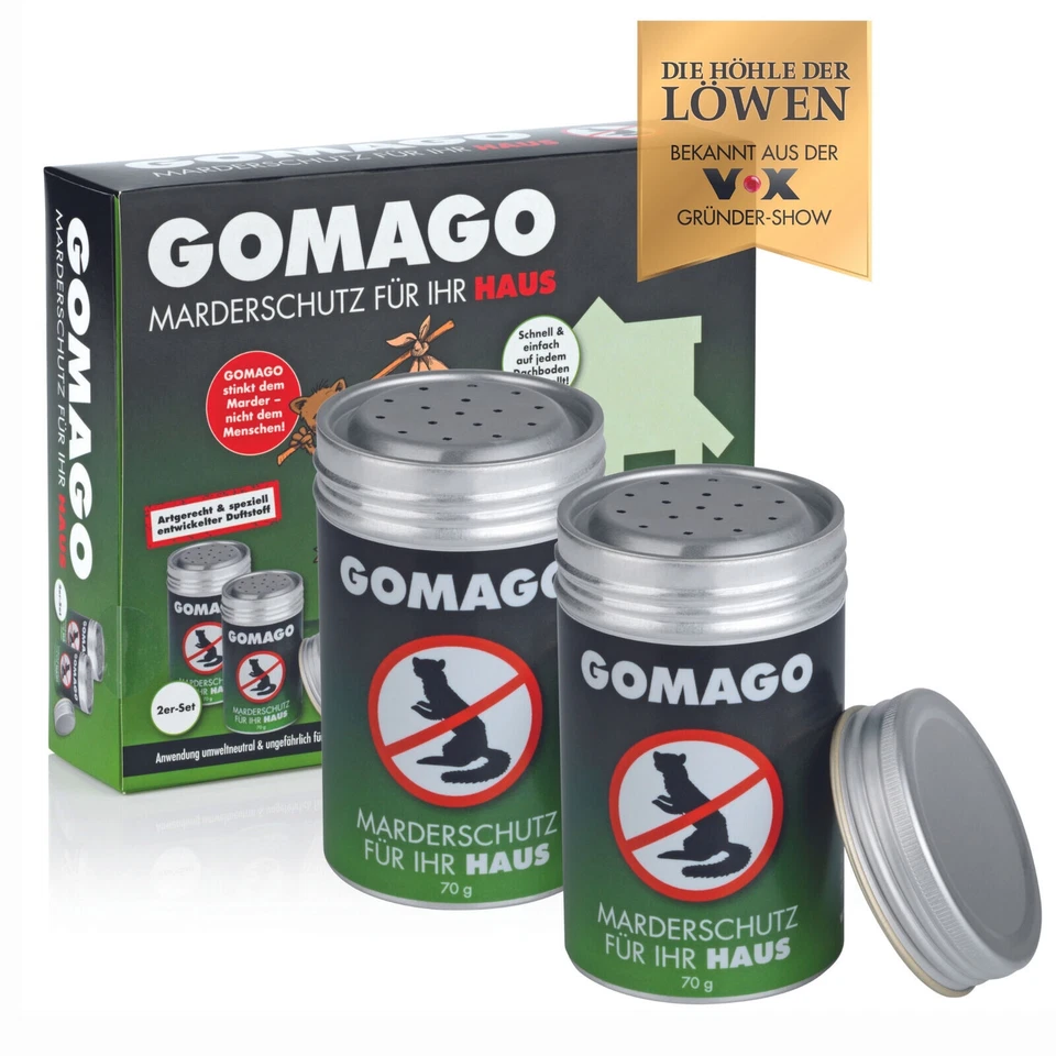 Marderschreck Gomago Protezione Marder Casa Difesa Marder Set Da 4 - Immagine 1 di 1