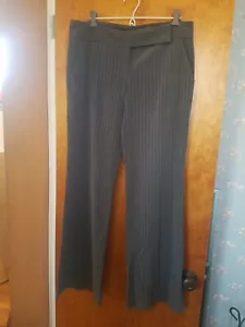 My Michelle Dress Pants Pin Stripe Gray Size 9 Juniors - Picture 1 of 5