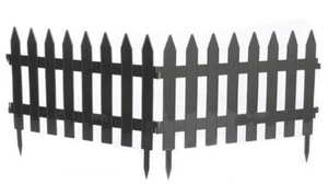 Gartenzaun Zierzaun Friesenzaun Lattenzaun 3,2m Grau - Bild 1 von 1